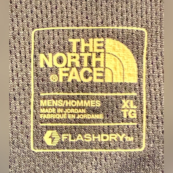 The North Face FlashDry Polo Shirt Men’s XL Blue Performance Short Sleeve - Picture 3 of 13